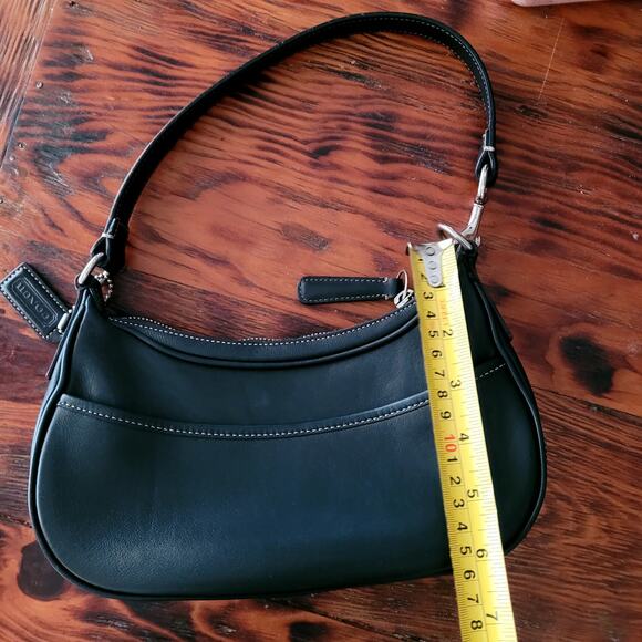 Vtg Y2K Mini Demi Hampton Coach Bag Black Small Leather Purse K28-7593 - Picture 8 of 9